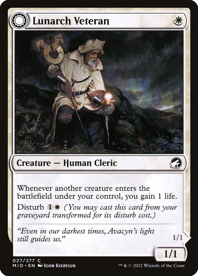 Lunarch Veteran [Innistrad: Midnight Hunt] (27)