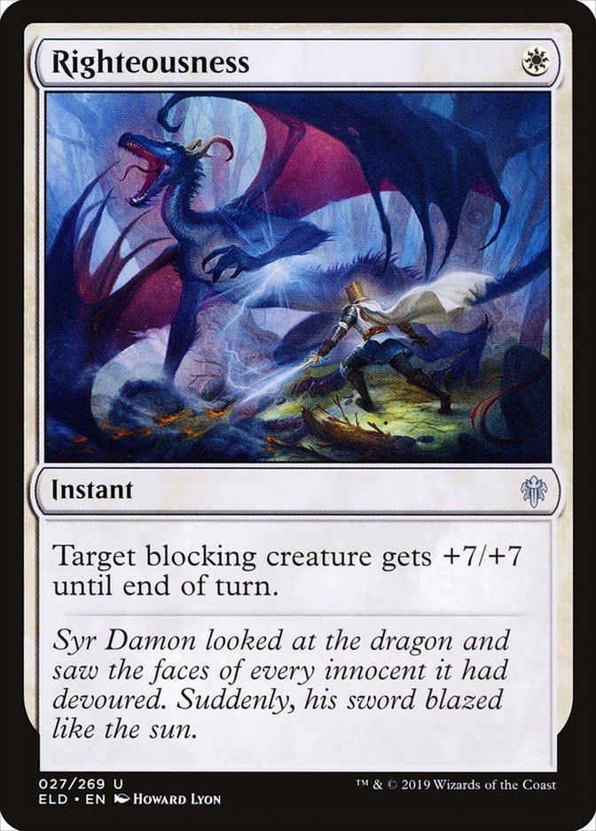 Righteousness [Throne of Eldraine] (27)