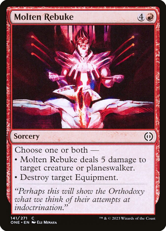 Molten Rebuke [Phyrexia: All Will Be One] (141)