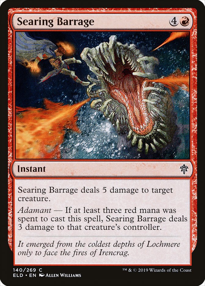 Searing Barrage [Throne of Eldraine] (140)