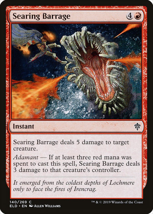 Searing Barrage [Throne of Eldraine] (140)