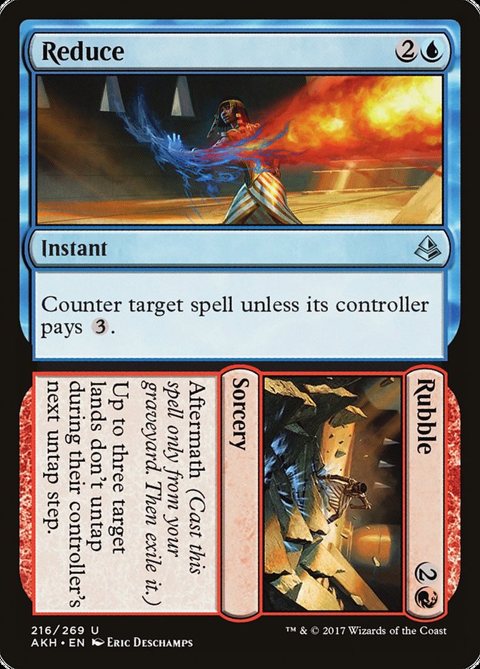 Reduce // Rubble [Amonkhet] (216)