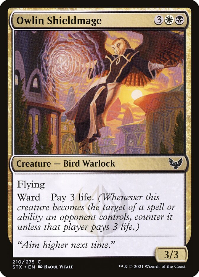 Owlin Shieldmage [Strixhaven: School of Mages] (210)
