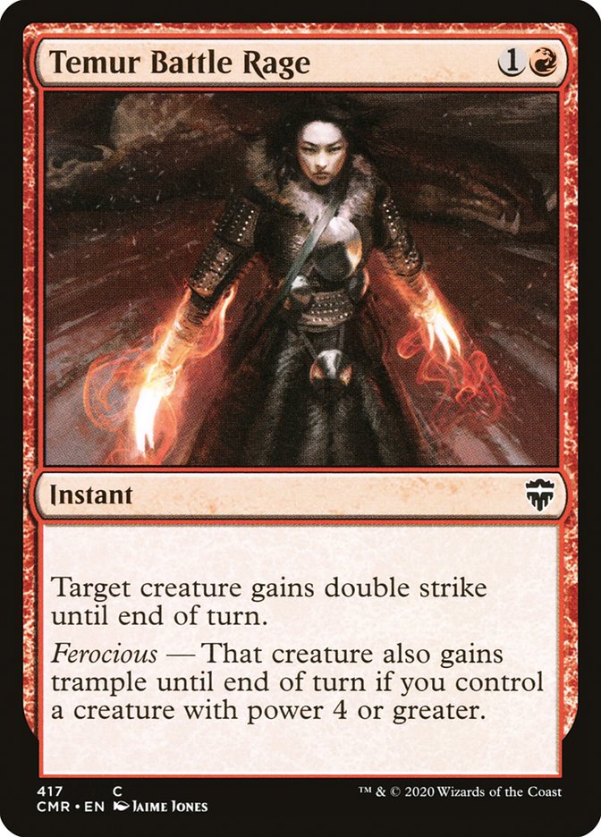 Temur Battle Rage [Commander Legends] (417)