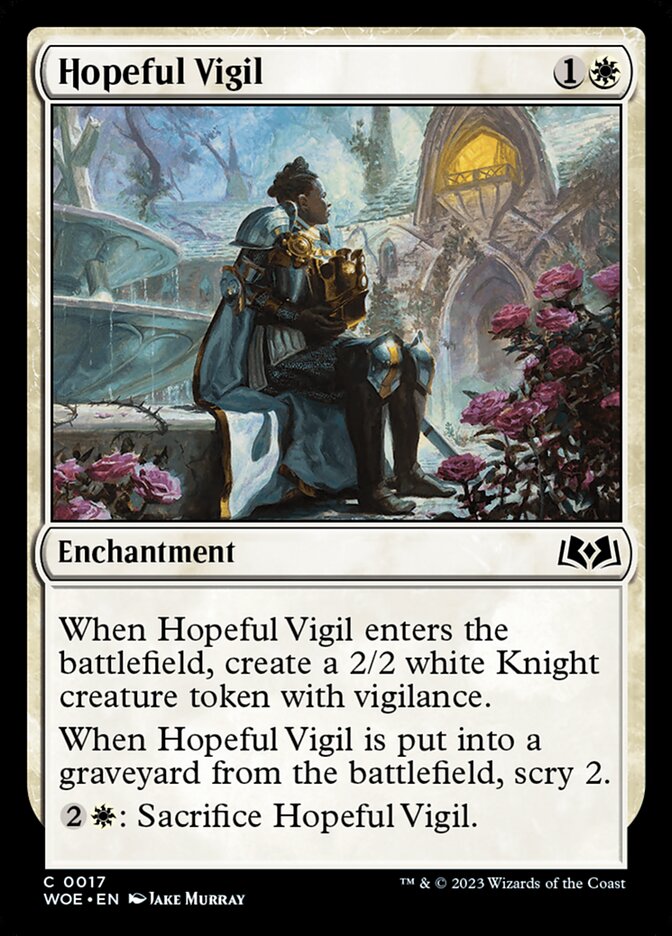 Hopeful Vigil [Wilds of Eldraine] (17)