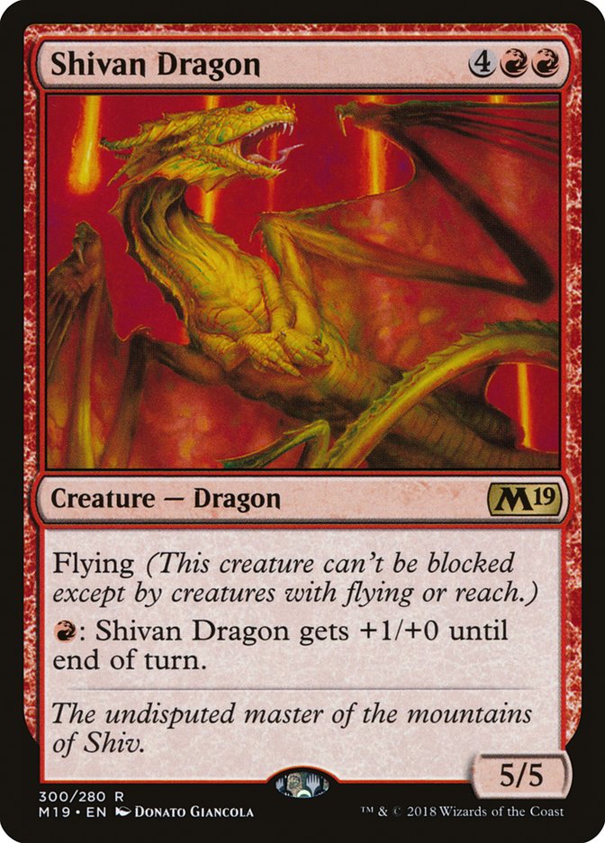 Shivan Dragon [Core Set 2019] (300)