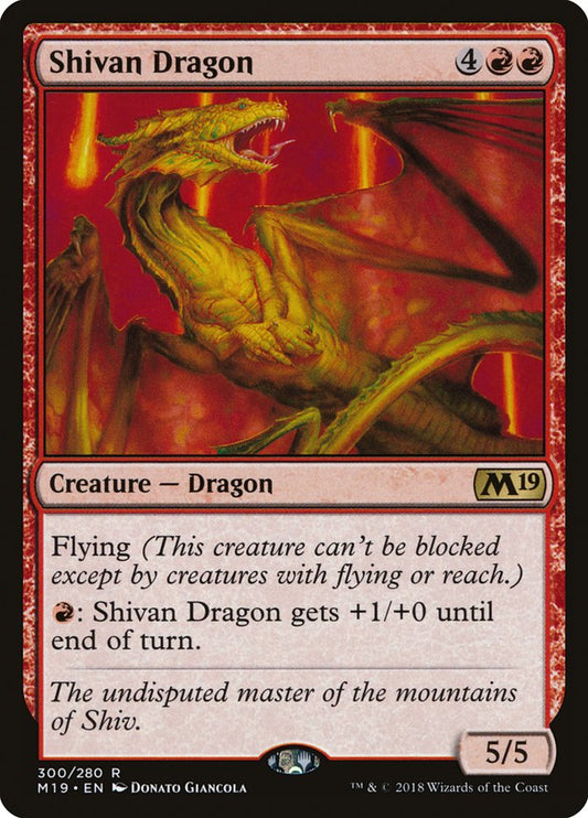 Shivan Dragon [Core Set 2019] (300)