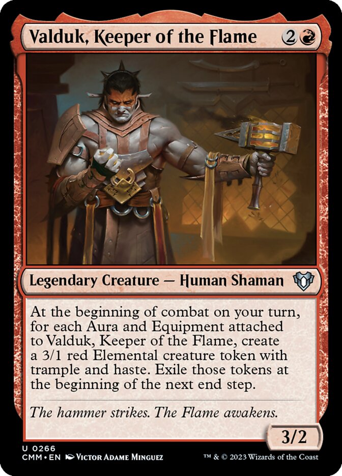 Valduk, Keeper of the Flame [Commander Masters] (266)