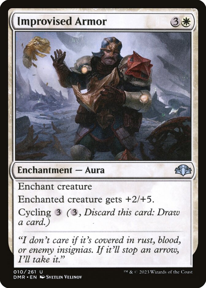 Improvised Armor [Dominaria Remastered] (10)