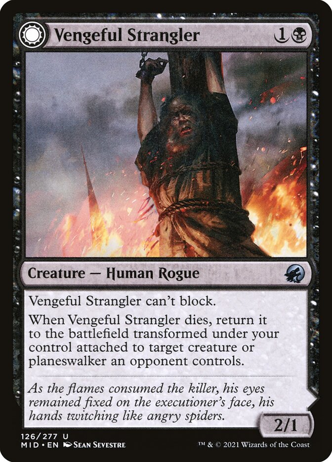 Vengeful Strangler // Strangling Grasp [Innistrad: Midnight Hunt] (126)