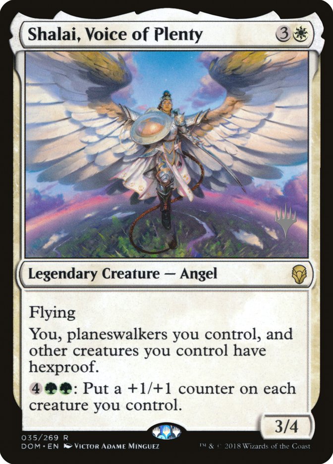 Shalai, Voice of Plenty [Dominaria Promos] (35p)