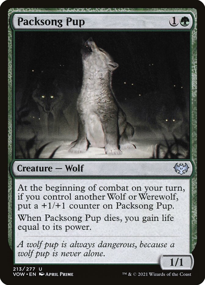 Packsong Pup [Innistrad: Crimson Vow] (213)