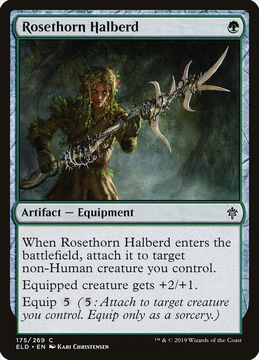 Rosethorn Halberd [Throne of Eldraine] (175)