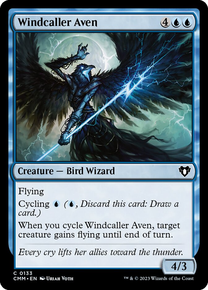 Windcaller Aven [Commander Masters] (133)