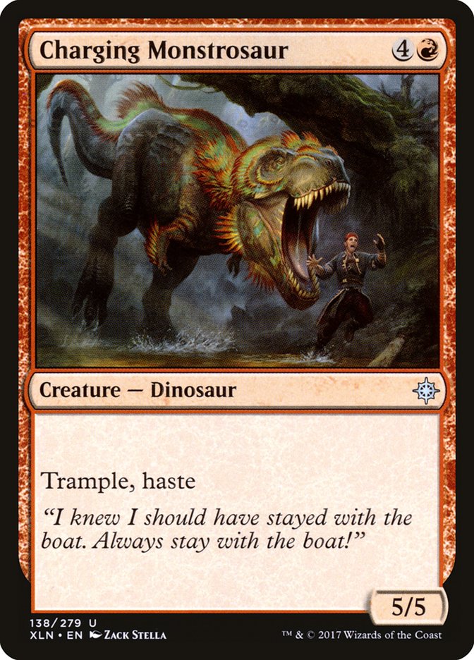 Charging Monstrosaur [Ixalan] (138)