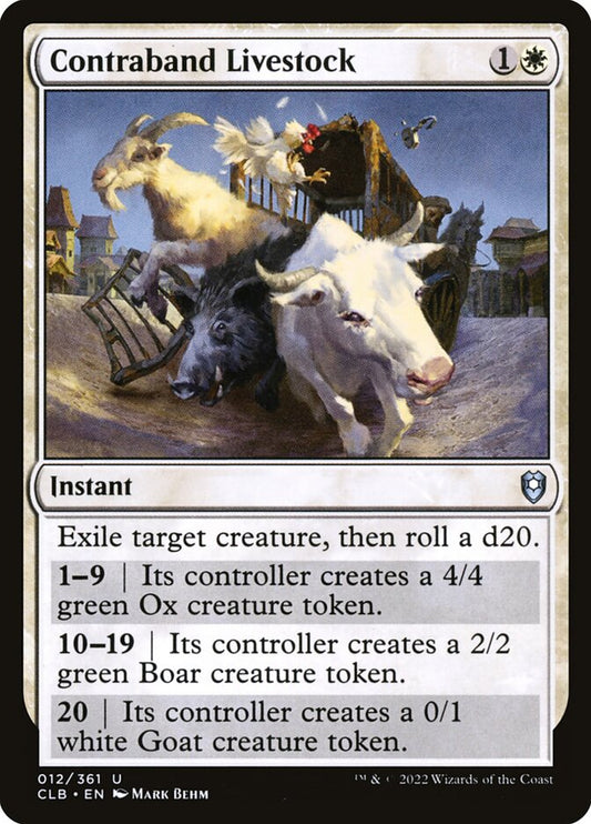 Contraband Livestock [Commander Legends: Battle for Baldur's Gate] (12)