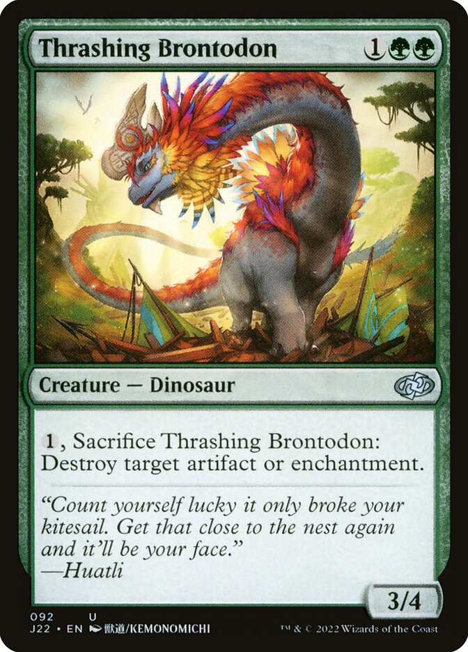 Thrashing Brontodon [Jumpstart 2022] (92)