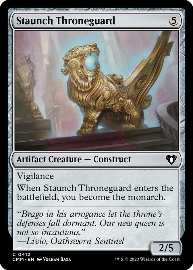 Staunch Throneguard [Commander Masters] (412)