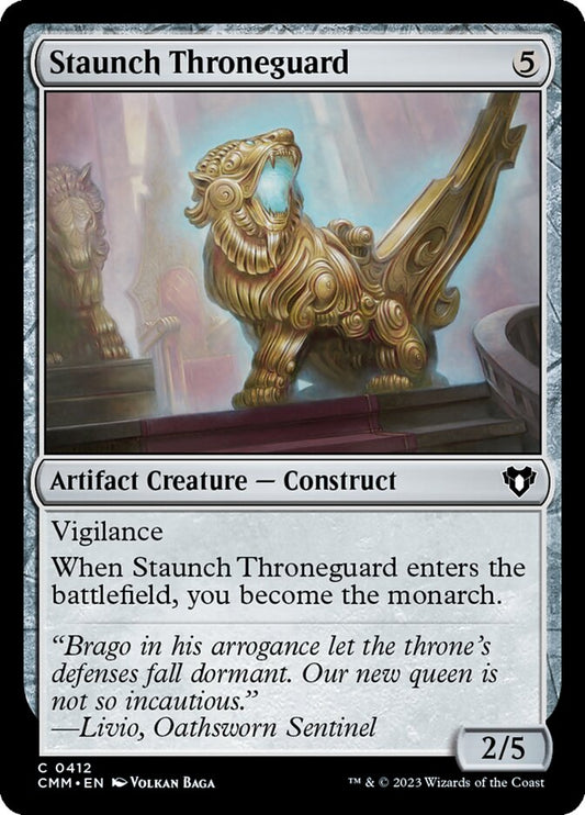 Staunch Throneguard [Commander Masters] (412)