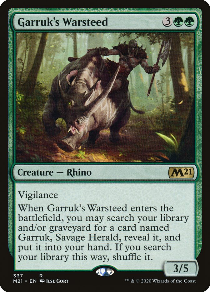 Garruk's Warsteed [Core Set 2021] (337)