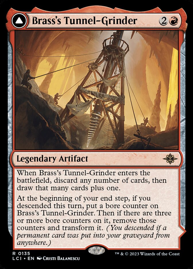 Brass's Tunnel-Grinder // Tecutlan, the Searing Rift [The Lost Caverns of Ixalan] (135)