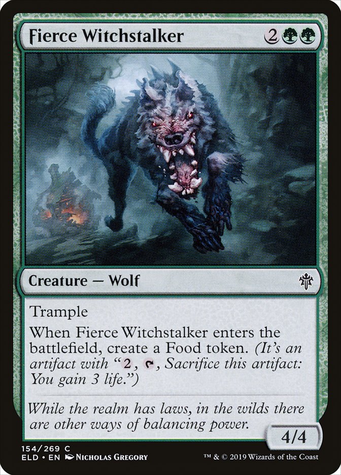 Fierce Witchstalker [Throne of Eldraine] (154)