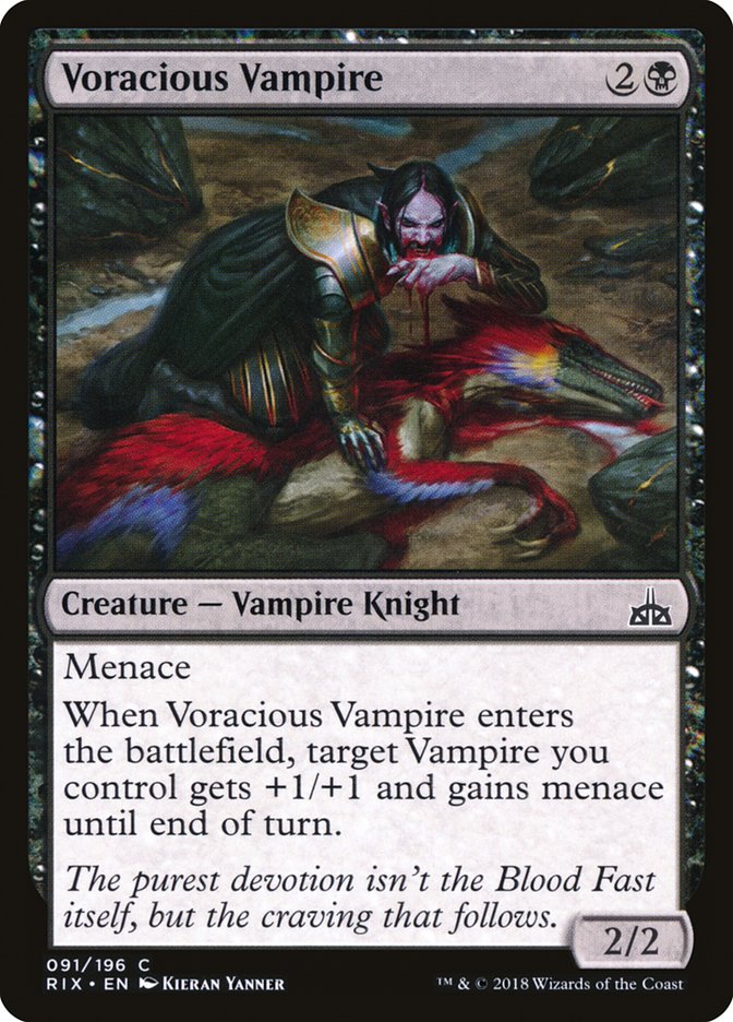 Voracious Vampire [Rivals of Ixalan] (91)