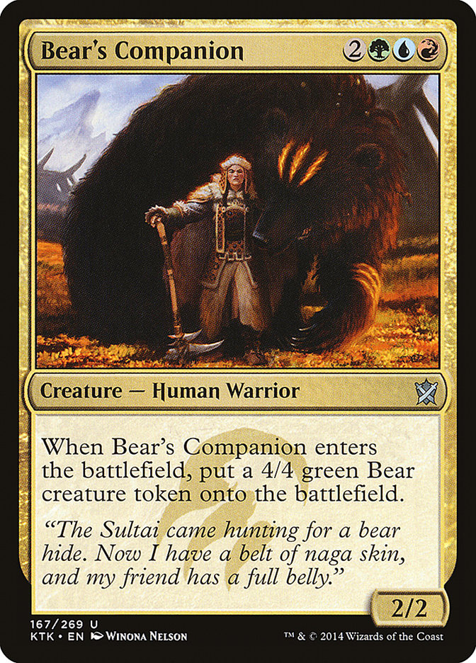 Bear's Companion [Khans of Tarkir] (167)