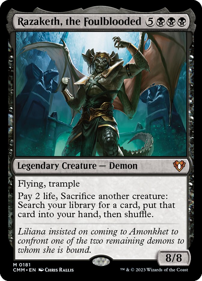 Razaketh, the Foulblooded [Commander Masters] (181)