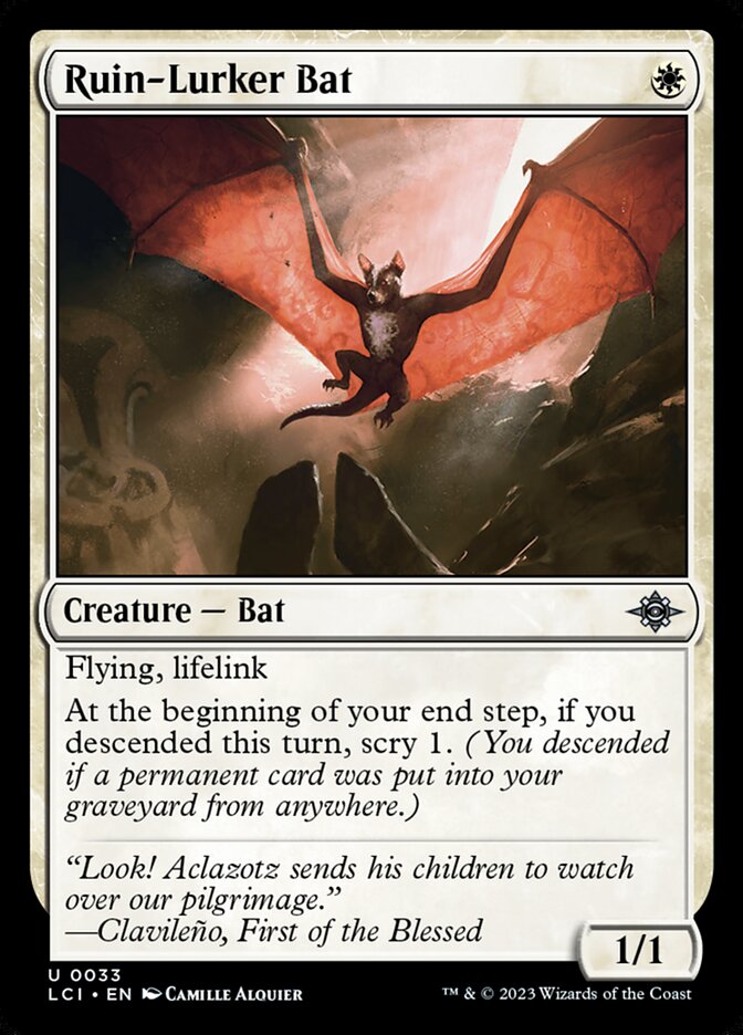 Ruin-Lurker Bat [The Lost Caverns of Ixalan] (33)