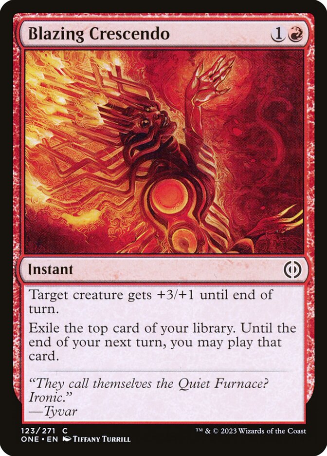 Blazing Crescendo [Phyrexia: All Will Be One] (123)