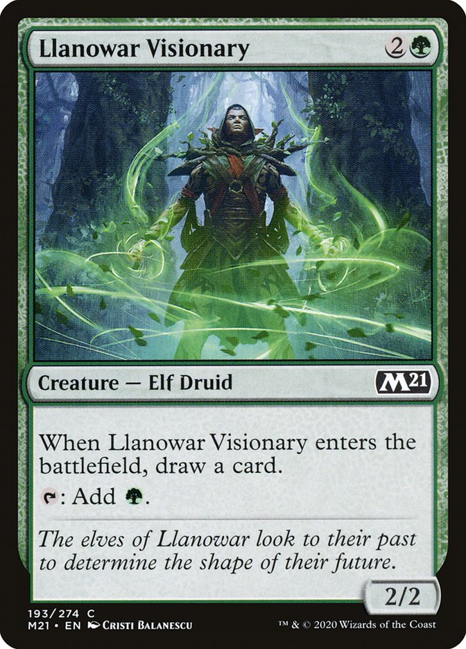 Llanowar Visionary [Core Set 2021] (193)