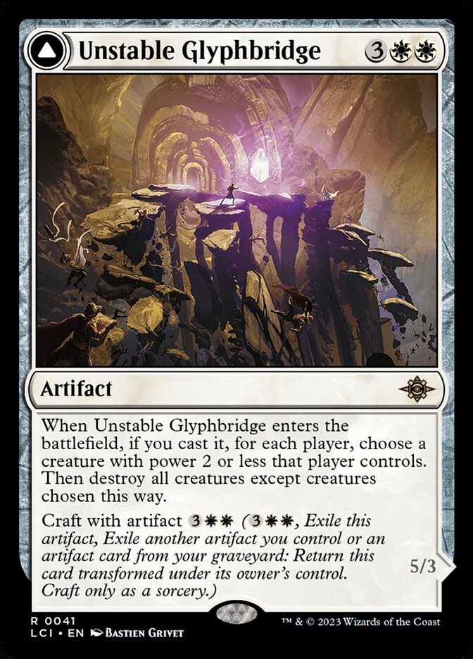Unstable Glyphbridge // Sandswirl Wanderglyph [The Lost Caverns of Ixalan] (41)