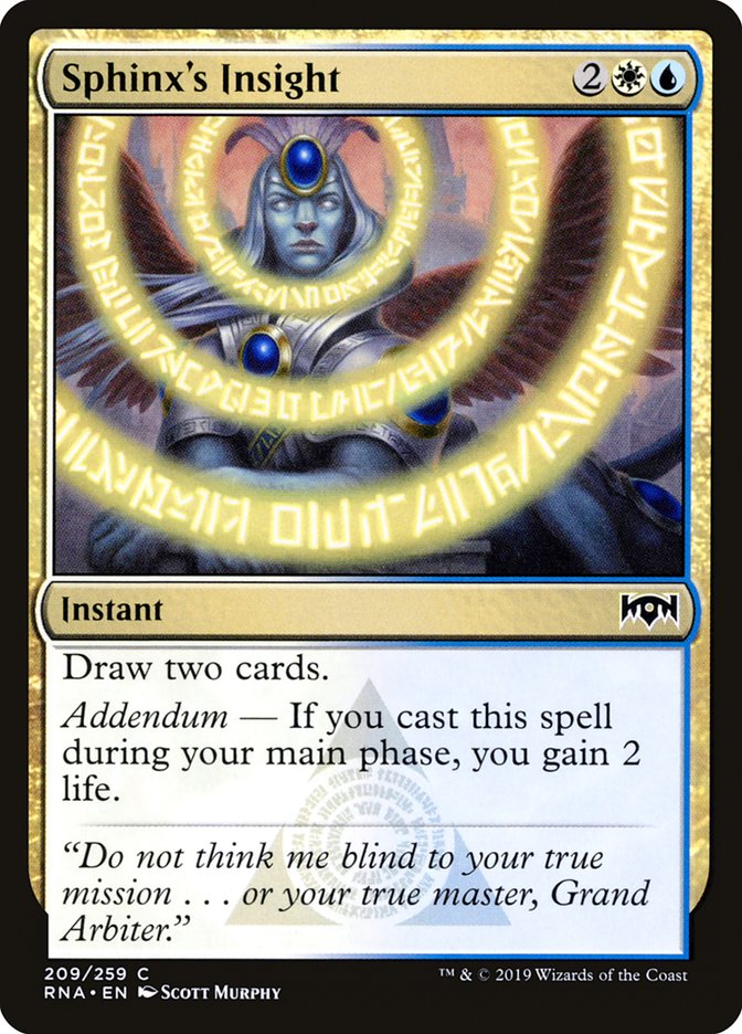 Sphinx's Insight [Ravnica Allegiance] (209)