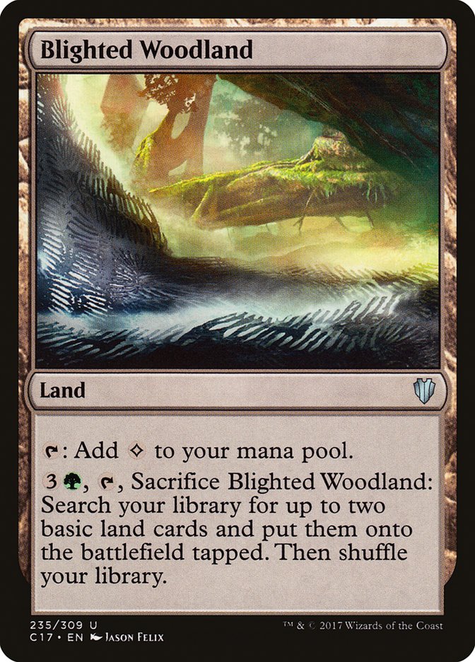 Blighted Woodland [Commander 2017] (235)