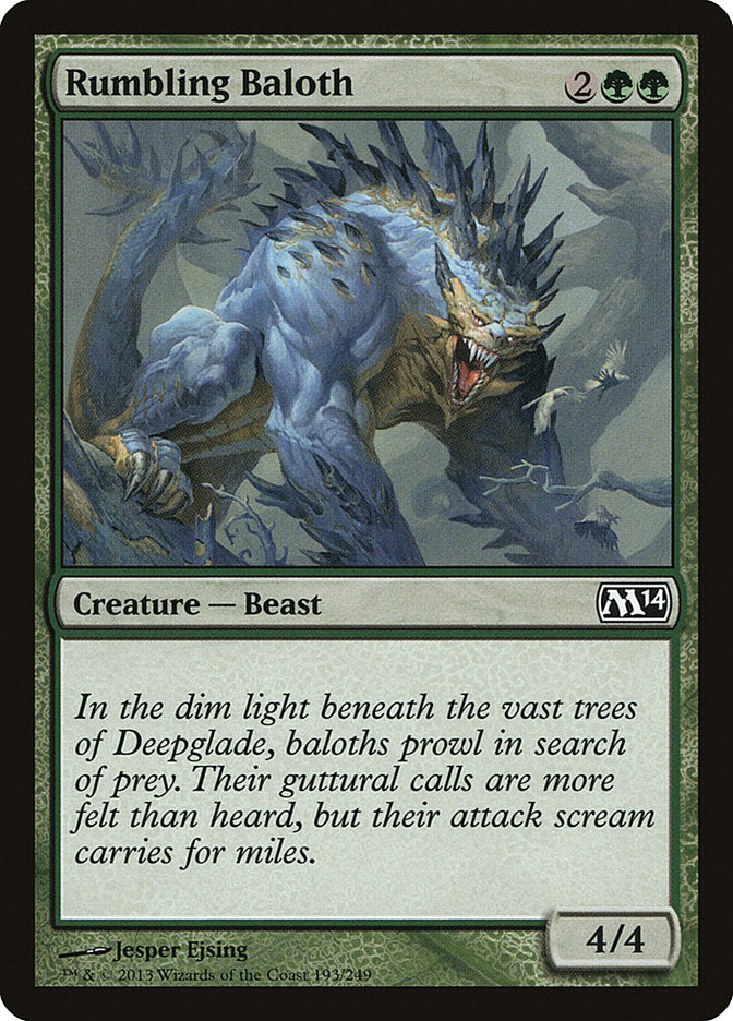 Rumbling Baloth [Magic 2014] (193)