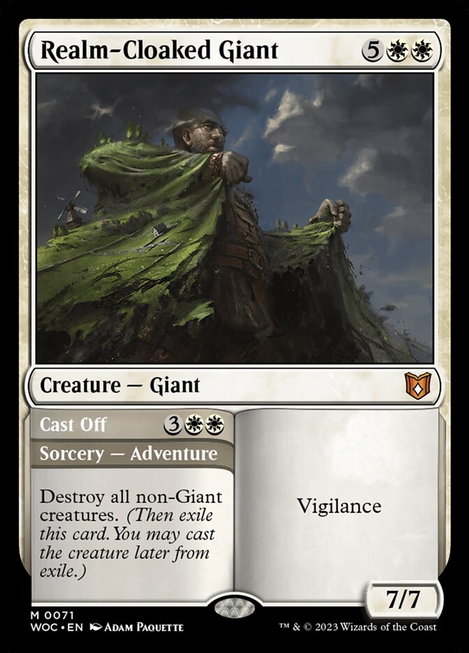 Realm-Cloaked Giant // Cast Off [Wilds of Eldraine Commander] (71)