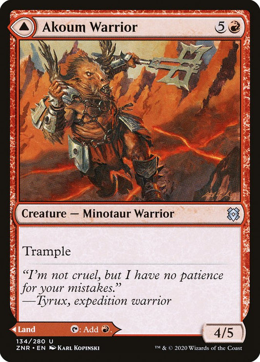 Akoum Warrior [Zendikar Rising] (134)