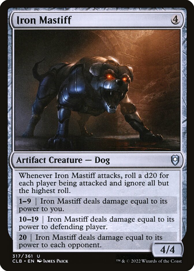 Iron Mastiff [Commander Legends: Battle for Baldur's Gate] (317)