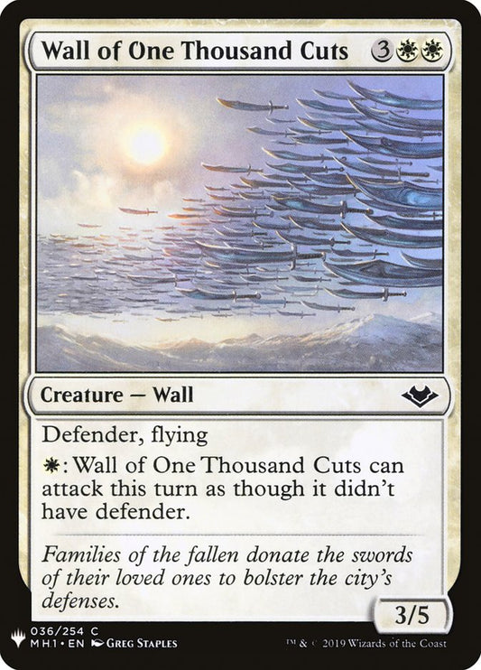 Wall of One Thousand Cuts [The List] (MH1-36)