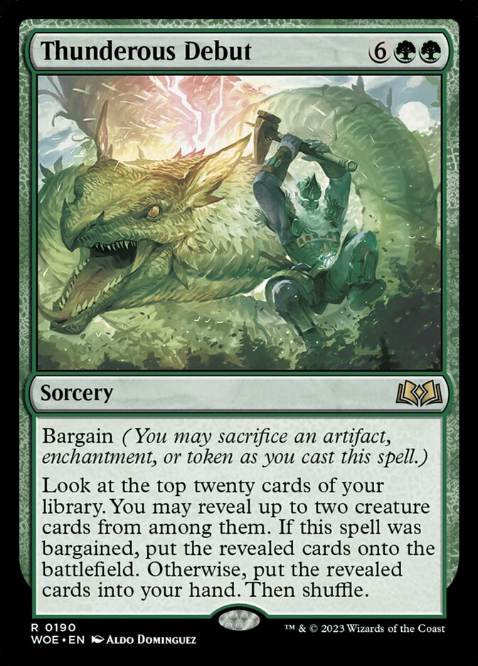 Thunderous Debut [Wilds of Eldraine] (190)