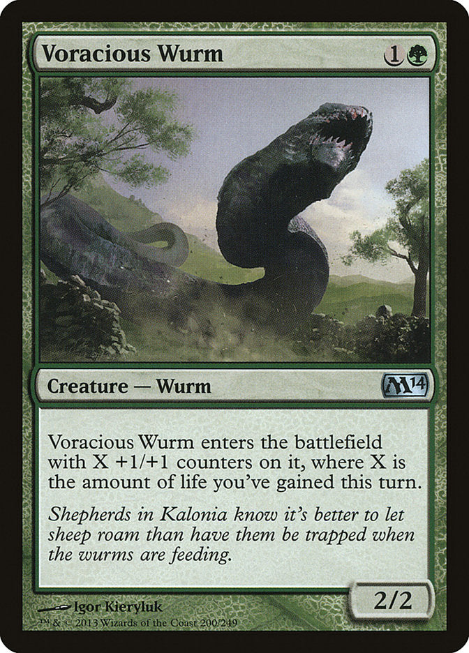 Voracious Wurm [Magic 2014] (200)