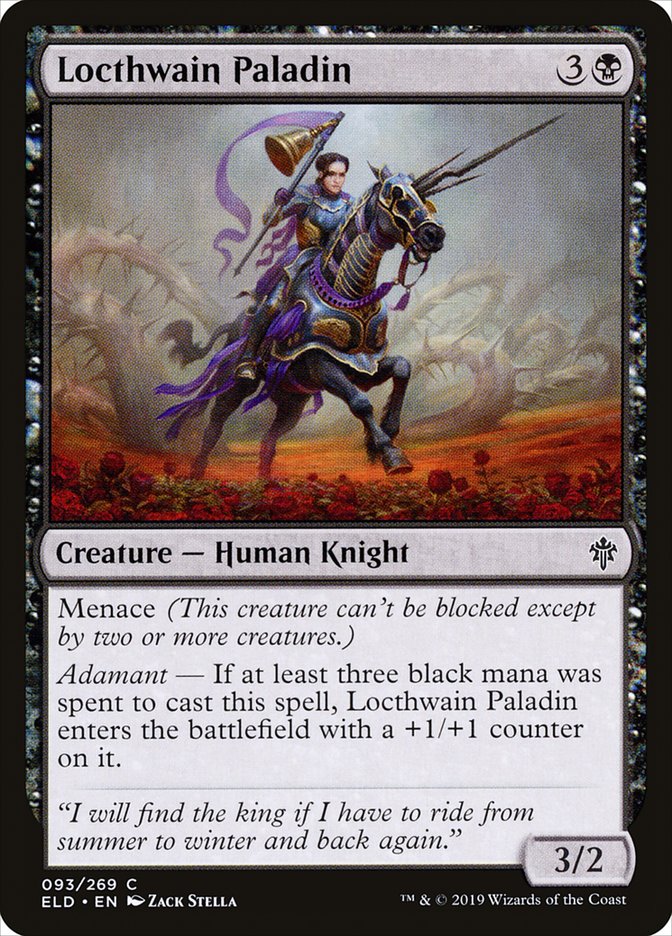 Locthwain Paladin [Throne of Eldraine] (93)