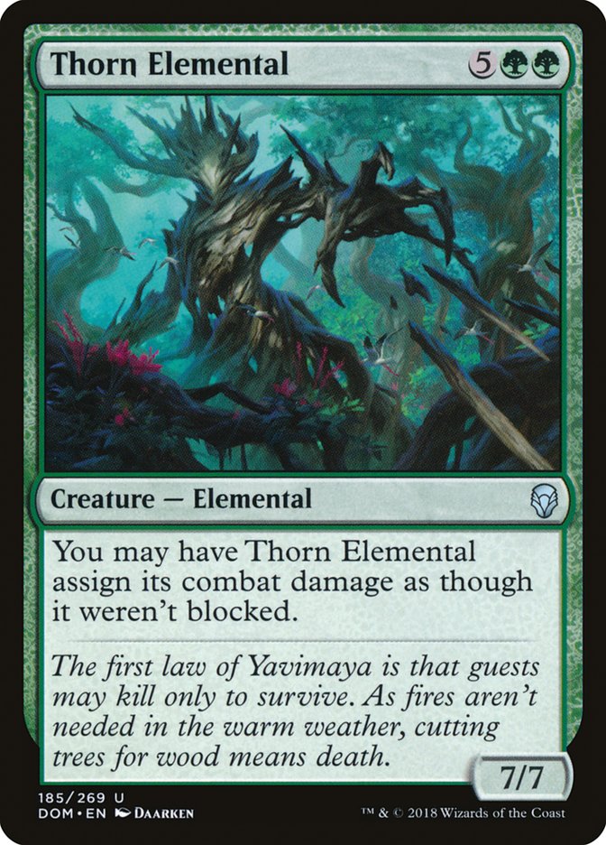 Thorn Elemental [Dominaria] (185)