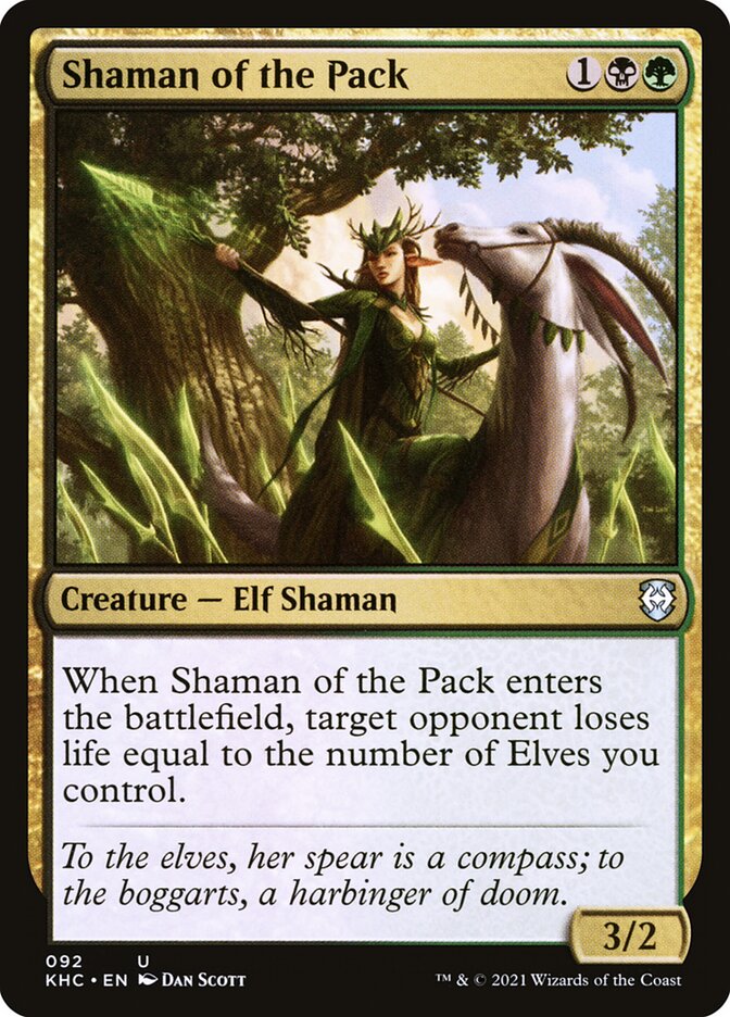 Shaman of the Pack [Kaldheim Commander] (92)