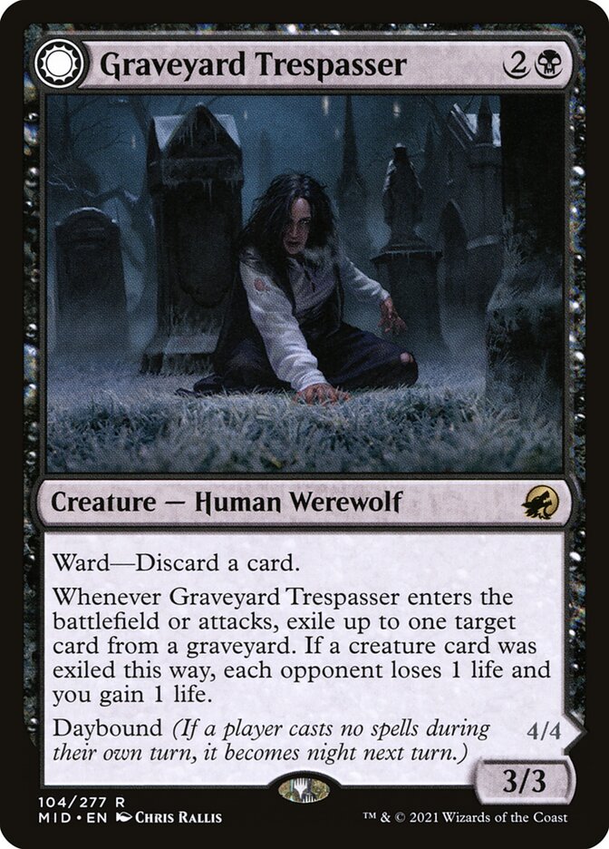 Graveyard Trespasser // Graveyard Glutton [Innistrad: Midnight Hunt] (104)