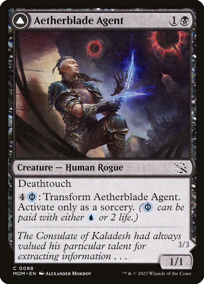 Aetherblade Agent // Gitaxian Mindstinger [March of the Machine] (88)
