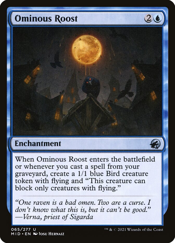 Ominous Roost [Innistrad: Midnight Hunt] (65)
