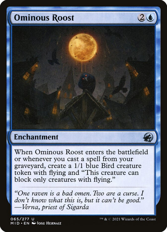 Ominous Roost [Innistrad: Midnight Hunt] (65)