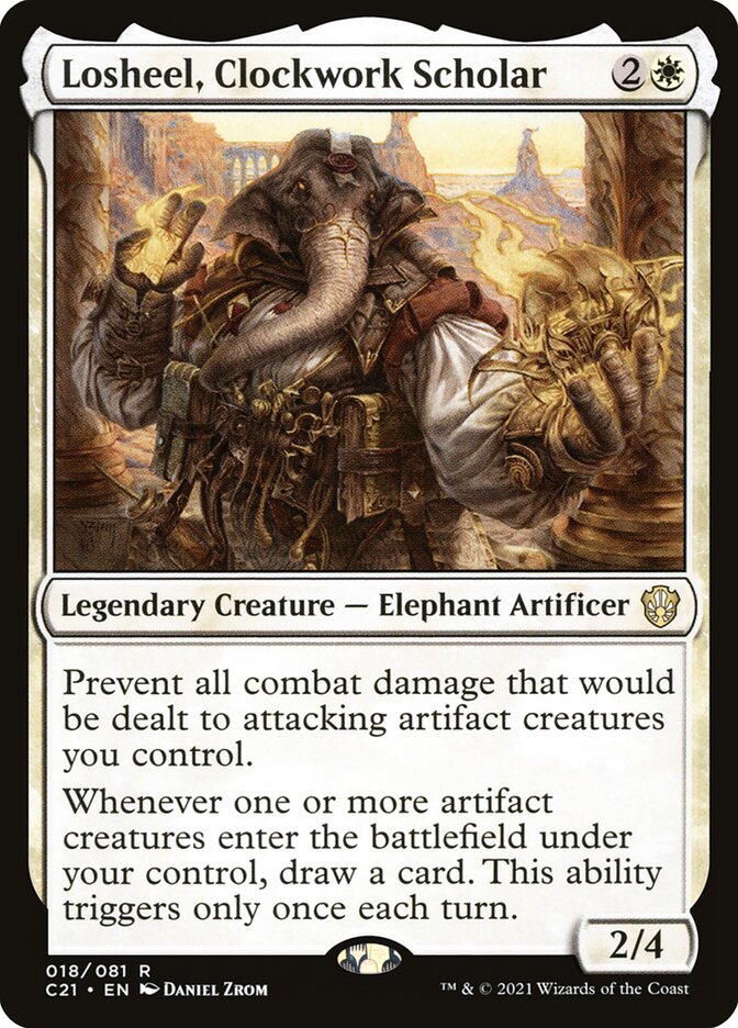 Losheel, Clockwork Scholar [Commander 2021] (18)
